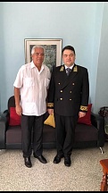 On the meeting of Ambassador of Russia to the Republic of Seychelles H.E. Mr. A.A. Kozhin with the Dean of the Republic of Seychelles Diplomatic Corps, Ambassador of the Republic of Cuba to the Republic of Seychelles H.E. Mr. Juan Pino. 