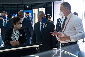 Seychelles President W.Ramkalawan visits Russia Pavilion at EXPO-2020 in Dubai Seychelles President W.Ramkalawan visits Russia Pavilion at EXPO-2020 in Dubai